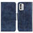 Custodia Portafoglio In Pelle Cover con Supporto M02L per Nokia G60 5G Blu