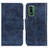 Custodia Portafoglio In Pelle Cover con Supporto M02L per Nokia XR21 Blu