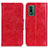 Custodia Portafoglio In Pelle Cover con Supporto M02L per Nokia XR21 Rosso