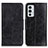 Custodia Portafoglio In Pelle Cover con Supporto M02L per OnePlus 9RT 5G Nero