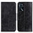 Custodia Portafoglio In Pelle Cover con Supporto M02L per Oppo A16s Nero