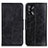 Custodia Portafoglio In Pelle Cover con Supporto M02L per Oppo A74 4G Nero