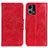 Custodia Portafoglio In Pelle Cover con Supporto M02L per Oppo F21 Pro 4G Rosso