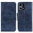 Custodia Portafoglio In Pelle Cover con Supporto M02L per Oppo F21s Pro 4G Blu