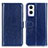 Custodia Portafoglio In Pelle Cover con Supporto M02L per Oppo F21s Pro 5G Blu