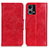 Custodia Portafoglio In Pelle Cover con Supporto M02L per Oppo Reno8 4G Rosso