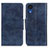 Custodia Portafoglio In Pelle Cover con Supporto M02L per Samsung Galaxy A03 Core Blu