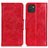 Custodia Portafoglio In Pelle Cover con Supporto M02L per Samsung Galaxy A03 Rosso