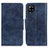 Custodia Portafoglio In Pelle Cover con Supporto M02L per Samsung Galaxy A22 4G Blu