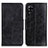 Custodia Portafoglio In Pelle Cover con Supporto M02L per Samsung Galaxy A22 4G Nero