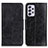 Custodia Portafoglio In Pelle Cover con Supporto M02L per Samsung Galaxy A73 5G Nero