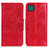 Custodia Portafoglio In Pelle Cover con Supporto M02L per Samsung Galaxy F42 5G Rosso