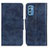 Custodia Portafoglio In Pelle Cover con Supporto M02L per Samsung Galaxy M52 5G Blu