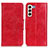 Custodia Portafoglio In Pelle Cover con Supporto M02L per Samsung Galaxy S21 FE 5G Rosso