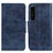 Custodia Portafoglio In Pelle Cover con Supporto M02L per Sony Xperia 1 IV SO-51C Blu