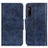 Custodia Portafoglio In Pelle Cover con Supporto M02L per Sony Xperia 1 V Blu