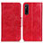 Custodia Portafoglio In Pelle Cover con Supporto M02L per Sony Xperia 1 V Rosso