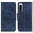 Custodia Portafoglio In Pelle Cover con Supporto M02L per Sony Xperia 5 IV Blu