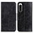 Custodia Portafoglio In Pelle Cover con Supporto M02L per Sony Xperia 5 IV Nero