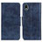 Custodia Portafoglio In Pelle Cover con Supporto M02L per Sony Xperia Ace III SOG08 Blu