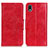 Custodia Portafoglio In Pelle Cover con Supporto M02L per Sony Xperia Ace III SOG08 Rosso