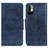 Custodia Portafoglio In Pelle Cover con Supporto M02L per Xiaomi Redmi Note 10 JE 5G Blu