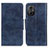 Custodia Portafoglio In Pelle Cover con Supporto M02L per Xiaomi Redmi Note 12R Pro 5G Blu