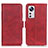 Custodia Portafoglio In Pelle Cover con Supporto M03L per Xiaomi Mi 12 5G Rosso