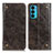 Custodia Portafoglio In Pelle Cover con Supporto M04L per Motorola Moto Edge 20 5G Bronze