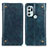 Custodia Portafoglio In Pelle Cover con Supporto M04L per Motorola Moto G60s Blu