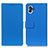 Custodia Portafoglio In Pelle Cover con Supporto M04L per Nothing Phone 1 Blu