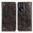 Custodia Portafoglio In Pelle Cover con Supporto M04L per Oppo A16s Marrone