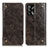 Custodia Portafoglio In Pelle Cover con Supporto M04L per Oppo A74 4G Bronze