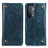 Custodia Portafoglio In Pelle Cover con Supporto M04L per Oppo A93 5G Blu