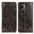 Custodia Portafoglio In Pelle Cover con Supporto M04L per Oppo A94 4G Bronze