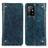 Custodia Portafoglio In Pelle Cover con Supporto M04L per Oppo A94 5G Blu