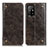 Custodia Portafoglio In Pelle Cover con Supporto M04L per Oppo A94 5G Bronze