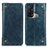 Custodia Portafoglio In Pelle Cover con Supporto M04L per Oppo Reno5 A Blu