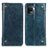 Custodia Portafoglio In Pelle Cover con Supporto M04L per Oppo Reno5 F Blu