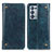 Custodia Portafoglio In Pelle Cover con Supporto M04L per Oppo Reno6 Pro+ Plus 5G Blu