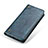 Custodia Portafoglio In Pelle Cover con Supporto M04L per Samsung Galaxy A02s Blu