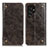 Custodia Portafoglio In Pelle Cover con Supporto M04L per Samsung Galaxy S21 Ultra 5G Bronze