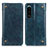 Custodia Portafoglio In Pelle Cover con Supporto M04L per Sony Xperia 5 III SO-53B Blu