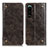 Custodia Portafoglio In Pelle Cover con Supporto M04L per Sony Xperia 5 III SO-53B Bronze