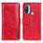 Custodia Portafoglio In Pelle Cover con Supporto M05L per Motorola Moto E20 Rosso