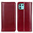 Custodia Portafoglio In Pelle Cover con Supporto M05L per Motorola Moto Edge 20 Lite 5G Rosso