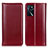 Custodia Portafoglio In Pelle Cover con Supporto M05L per Oppo A16s Rosso