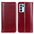 Custodia Portafoglio In Pelle Cover con Supporto M05L per Oppo Reno6 Pro 5G India Rosso