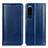 Custodia Portafoglio In Pelle Cover con Supporto M05L per Sony Xperia 5 III SO-53B Blu