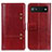 Custodia Portafoglio In Pelle Cover con Supporto M06L per Google Pixel 6a 5G Rosso